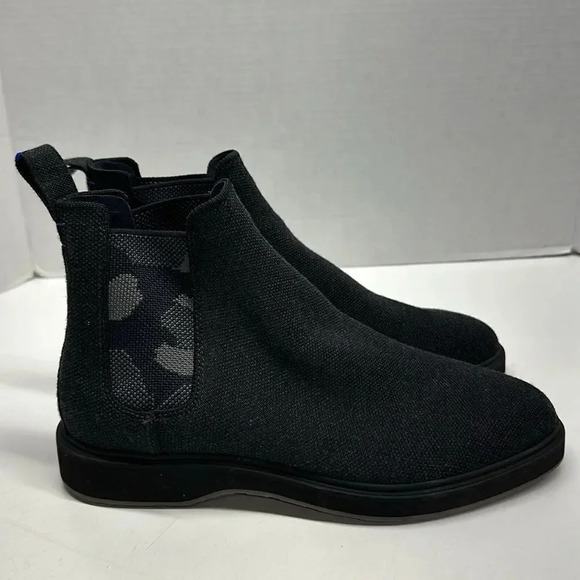 Rothys Chelsea Boot The Merino Granite Black Gray Camouflage Camo Mens Size 9 - Picture 2 of 11
